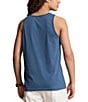 Color:Clancy Blue - Image 2 - Washed Jersey Tank