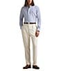 Polo Ralph Lauren Washed Pinpoint Oxford Long-Sleeve Woven Shirt, Color:Blue/White - Image 3