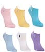 Color:Assorted - Image 1 - Women's Low Cut Mesh Sport Socks, 6 Pack