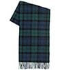 Polo Ralph Lauren Woolen Plaid Fringe Scarf, Color:Blackwatch - Image 1