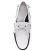 Color:Chic Cream/Navy - Image 5 - Men's Merton Leather Boat Shoes