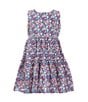 Color:Purple - Image 1 - Little Girls 2-7 Sleeveless Floral-Printed Dress