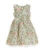 Color:Multi - Image 1 - Little Girls 2-7 Sleeveless Floral-Printed Fit & Flare Dress