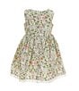 Color:Multi - Image 2 - Little Girls 2-7 Sleeveless Floral-Printed Fit & Flare Dress