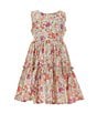 Color:Multi - Image 1 - Little Girls 2-7 Sleeveless Floral-Printed Tiered Dress
