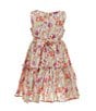 Color:Multi - Image 2 - Little Girls 2-7 Sleeveless Floral-Printed Tiered Dress