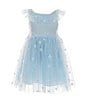 Color:Blue - Image 1 - Little Girls 2-7 Star-Patterned Tutu Dress