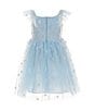Color:Blue - Image 2 - Little Girls 2-7 Star-Patterned Tutu Dress