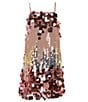 Color:Mauve Pink - Image 1 - Big Girls 7-16 Sleeveless Allover Sequin Embellished Sheath Dress