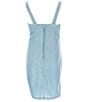 Color:Powder Blue - Image 2 - Big Girls 7-16 Sleeveless Sherri-Shine Ruched Dress