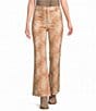 Poppy & Pine Fawn Denim Printed Pants - Image 1