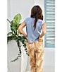 Poppy & Pine Fawn Denim Printed Pants - Image 5