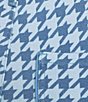 Poppy & Pine Houndstooth Print Flared Denim Pants - Image 4