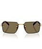 Prada Men's D55S 55mm Rectangle Sunglasses - Image 3