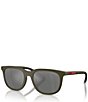 Prada Men's Linea Rossa PSB09SU 54mm Rectangle Sunglasses - Image 5