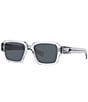 Color:Transparent Grey - Image 1 - Men's PR 02ZS 52mm Square Sunglasses