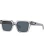 Color:Transparent Grey - Image 1 - Men's PR 03ZS 54mm Square Sunglasses