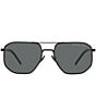 Color:Black - Image 2 - Men's PR 59YS 57mm Polarized Square Sunglasses