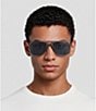 Prada Men's PR B51S 53mm Aviator Sunglasses - Image 6
