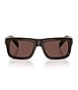 Prada Men's PR D11SF 56mm Rectangle Sunglasses - Image 4