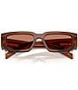 Prada Men's PR09ZS 54mm Rectangle Sunglasses - Image 5