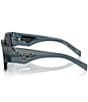 Prada Men's PR10ZSF 55mm Transparent Square Sunglasses, Color:Transparent Ocean - Image 3