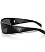Color:Black - Image 3 - Men's PRA19S 60mm Wrap Sunglasses