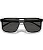 Color:Black - Image 5 - Men's PRA22S 58mm Rectangle Sunglasses