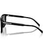 Color:Black/Dark Grey - Image 3 - Men's PRA22S 58mm Rectangle Sunglasses
