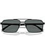 Color:Black - Image 5 - Men's PRA57S 61mm Polarized Rectangle Sunglasses