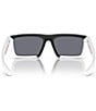 Color:Matte White/Black Rubber - Image 4 - Men's PS 02ZS 58mm Rectangle Sunglasses