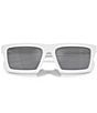 Color:Matte White/Black Rubber - Image 5 - Men's PS 02ZS 58mm Rectangle Sunglasses