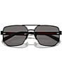 Color:Matte Black - Image 4 - Men's PS 51ZS 59mm Polarized Aviator Sunglasses