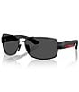 Prada Men's PS B52S 62mm Navigator Sunglasses - Image 1