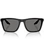 Prada Men's PSB08SF 56mm Square Polarized Sunglasses, Color:Matte Black/Dark Grey - Image 2