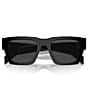 Color:Black - Image 5 - Unisex 54mm Pillow Sunglasses