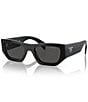 Color:Black - Image 1 - Unisex 55mm Pillow Sunglasses