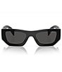 Color:Black - Image 2 - Unisex 55mm Pillow Sunglasses