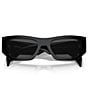 Color:Black - Image 5 - Unisex 55mm Pillow Sunglasses