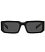 Color:Black - Image 2 - Unisex PR 06YS 53mm Rectangle Sunglasses