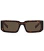 Color:Tortoise - Image 2 - Unisex PR 06YS 53mm Rectangle Sunglasses