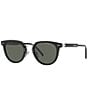 Color:Black - Image 1 - Unisex PR 17YS 49mm Round Polarized Sunglasses