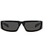 Color:Black - Image 2 - Unisex PR 25YS 63mm Rectangle Sunglasses