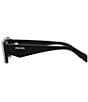 Color:Black - Image 3 - Unisex PR 27ZS 54mm Rectangle Sunglasses
