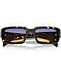 Color:Black Malt Tortoise - Image 5 - Unisex PR 27ZS 54mm Tortoise Rectangle Sunglasses