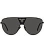 Color:Black - Image 2 - Unisex PR 69ZS 37mm Shield Sunglasses