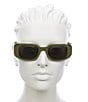 Prada Unisex PR17WS 49mm Rectangle Sunglasses, Color:Green - Image 6