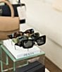 Prada Unisex PR17WS 49mm Rectangle Sunglasses, Color:Green - Image 9