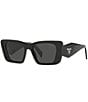 Color:Black - Image 1 - Women's 51mm Butterfly Sunglasses
