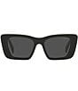 Color:Black - Image 2 - Women's 51mm Butterfly Sunglasses